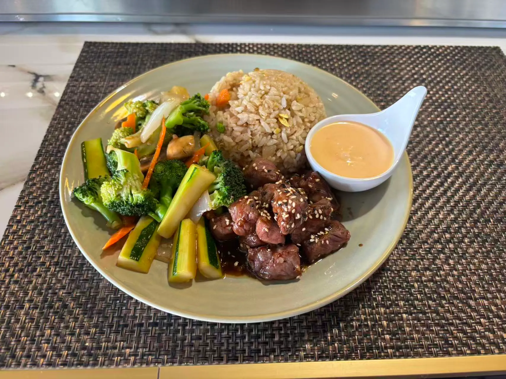 Hibachi Steak Entrée at Roll & Bowl, Japanese Restaurant in Richmond